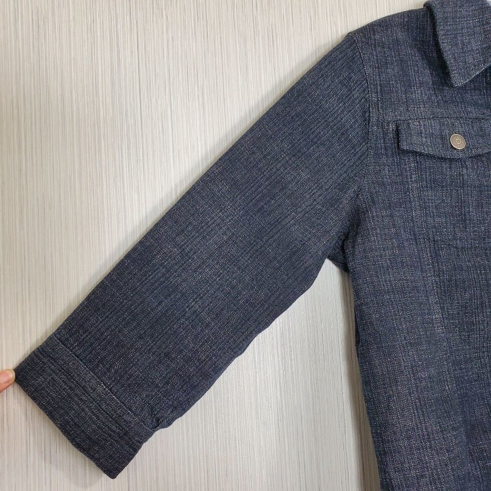 Relativity Dark Jean Button Up Jacket - image 2